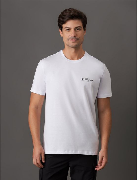 Camiseta Masculina No Maps Calvin Klein Jeans – Branco Camiseta Masculina No Maps Calvin Klein Jeans Branco g