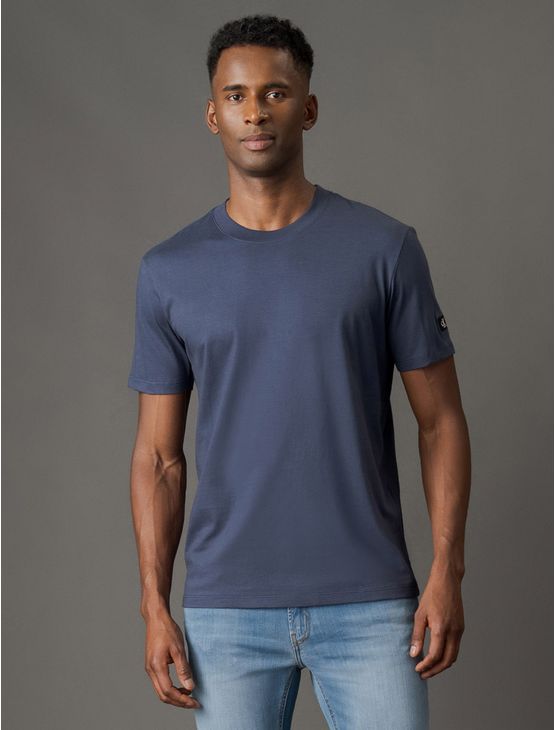 Camiseta Masculina Manga Curta Patch Calvin Klein Jeans - Marinho Camiseta Masculina Manga Curta Patch Calvin Klein Jeans Marinho p