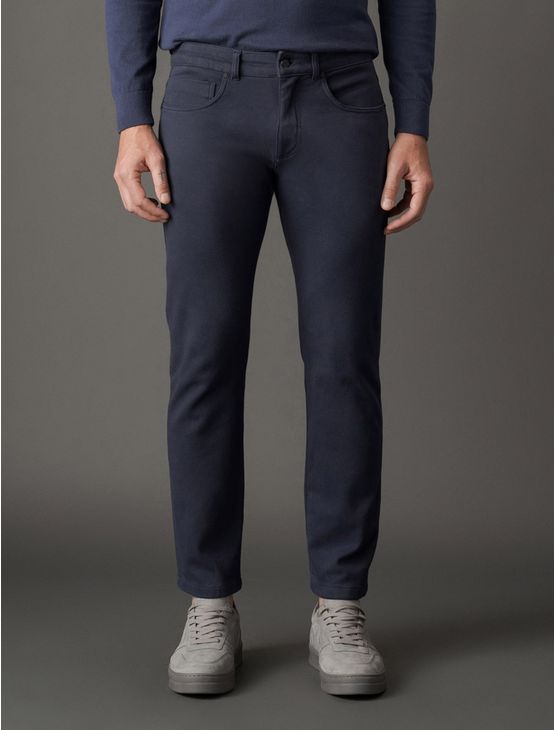 Calça Masculina Moletom 5 Pockets Calvin Klein - Marinho Calça Masculina Moletom 5 Pockets Calvin Klein Marinho 48