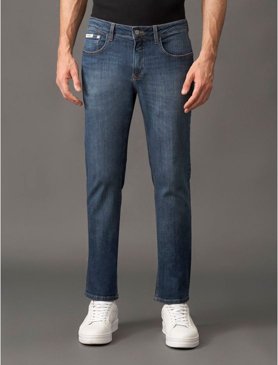 Calça Jeans Masculina Slim 5 Pockets Calvin Klein – Marinho Calça Jeans Masculina Slim 5 Pockets Calvin Klein Marinho 46