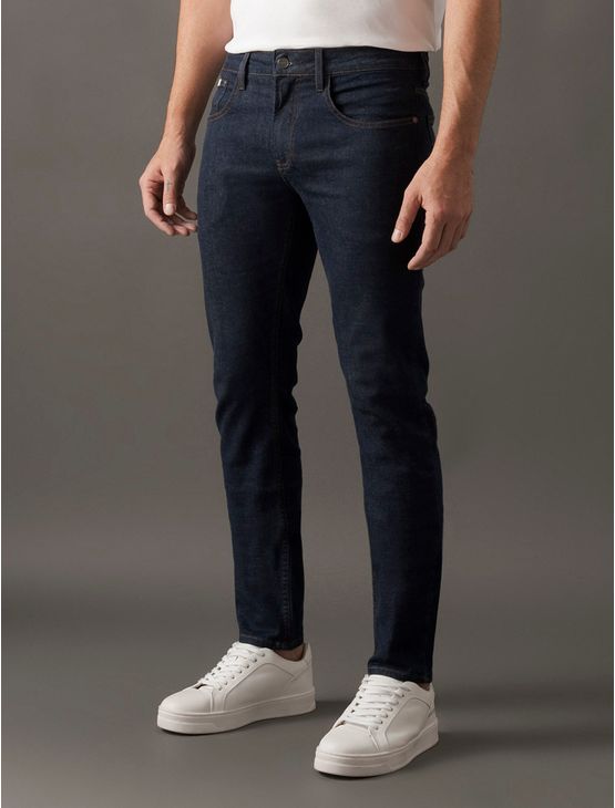 Calça Jeans Masculina Super Skinny 5 Pockets Calvin Klein - Marinho Calça Jeans Masculina Super Skinny 5 Pockets Calvin Klein Marinho 48
