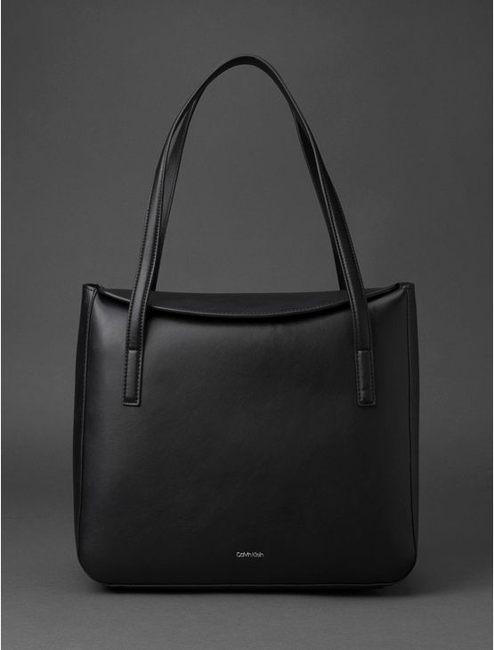 Bolsa Feminina Shopper Soft Sculpt Calvin Klein - Preto Bolsa Feminina Shopper Soft Sculpt Calvin Klein Preto u