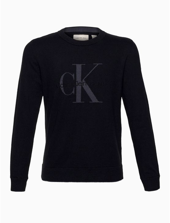 Tricot Menino Re Issue Centro Calvin Klein Jeans - Preto Tricot Menino Re Issue Centro Calvin Klein Jeans Preto 8