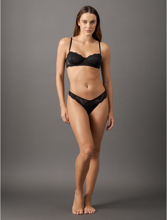 Sutiã Balconet Lace Essencial Lingerie Calvin Klein Underwear - Preto Sutiã Balconet Lace Essencial Lingerie Calvin Klein Underwear Preto m