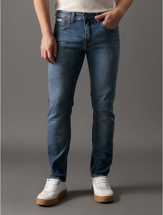 Calça Jeans Masculina Skinny Controle Térmico Calvin Klein Jeans – Marinho Calça Jeans Masculina Skinny Controle Térmico Calvin Klein Jeans Marinho 44