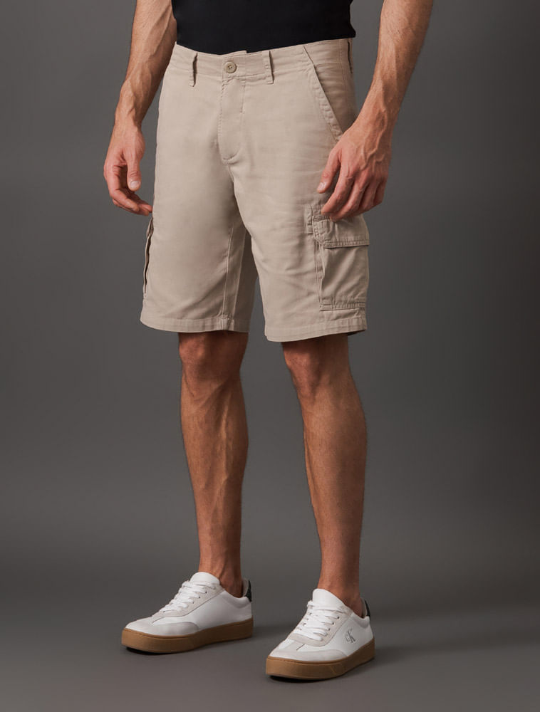 Bermuda Masculina Color Cargo Calvin Klein Jeans - Caqui Claro