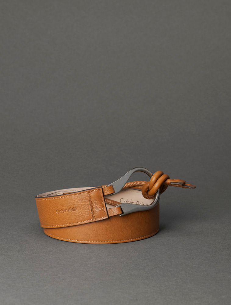 Cinto Feminino Alça Roliça Calvin Klein - Havana