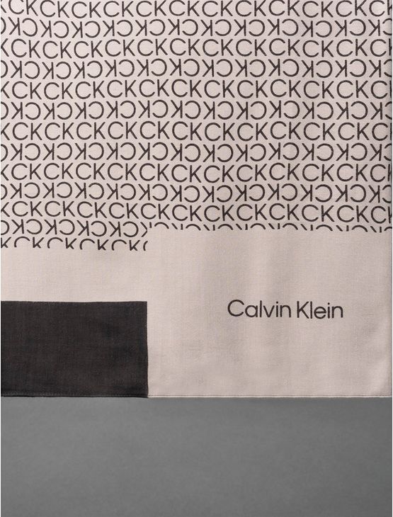 Lenço Feminino Monograma Calvin Klein – Preto Lenço Feminino Monograma Calvin Klein Preto u