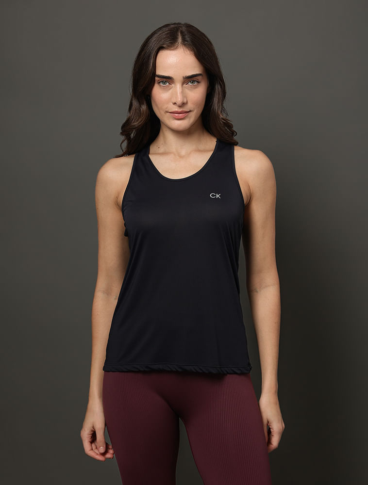 Regata Feminina Texturizada Calvin Klein Sport - Preto