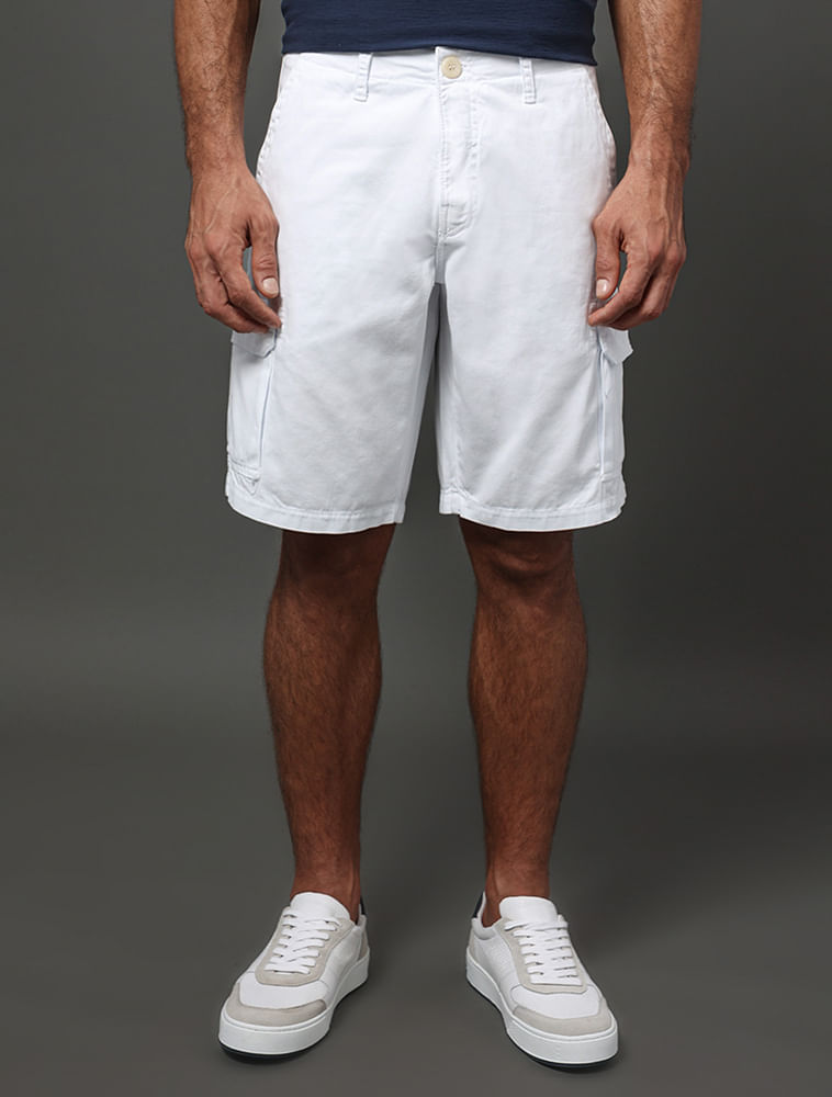 Bermuda Masculina Color Cargo Calvin Klein Jeans - Branco 2