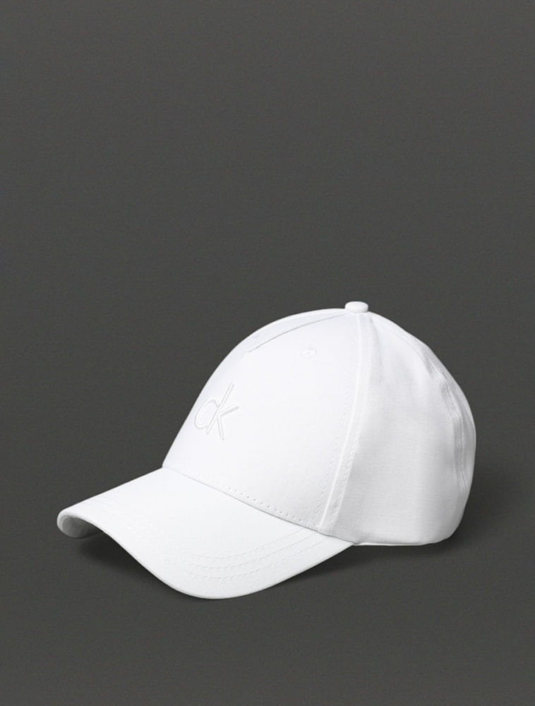 Boné Masculino Lona 5 Gomos Calvin Klein - Branco 2