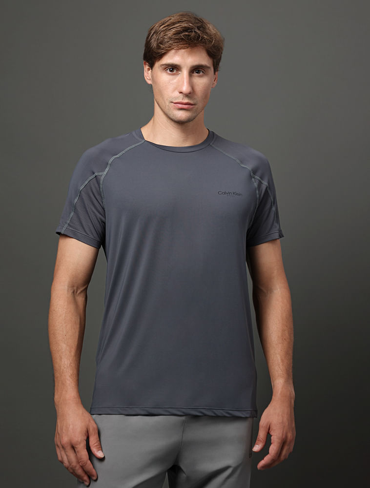 Camiseta Treino Recortes Sport - Grafite