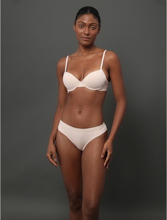 Calcinha Tanga Soft Lace Calvin Klein Underwear - Pessego Calcinha Tanga Soft Lace Calvin Klein Underwear Pessego g