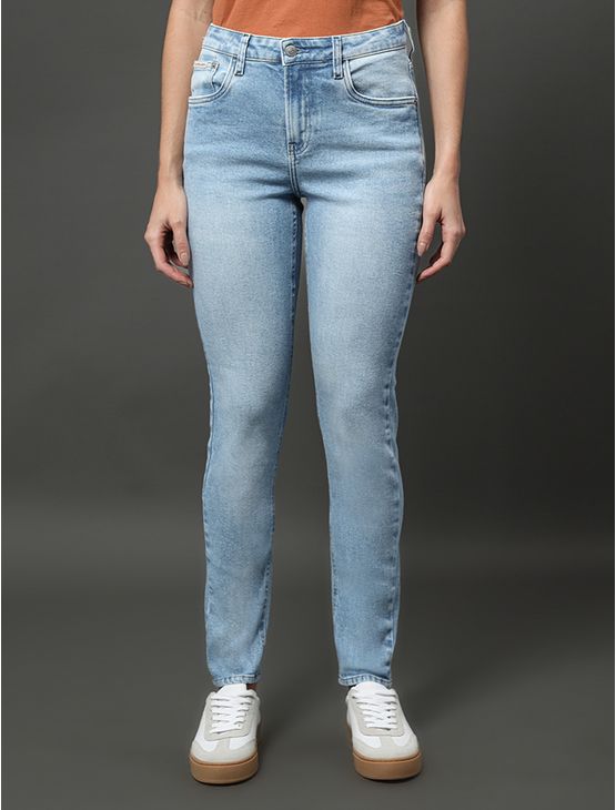 Calça Jeans Feminina Skinny 5 Pockets Calvin Klein Jeans - Azul Claro Calça Jeans Feminina Skinny 5 Pockets Calvin Klein Jeans Azul Claro 40