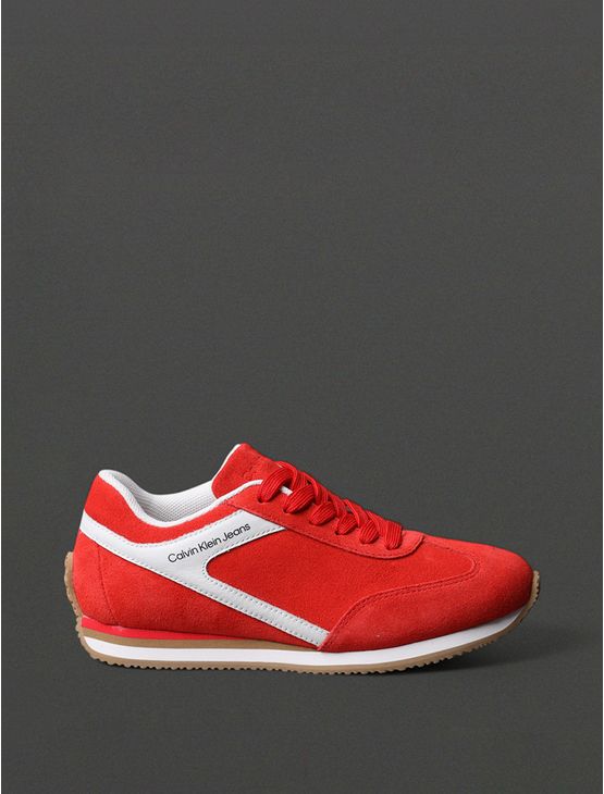 Tênis Feminino Running Calvin Klein Jeans - Vermelho Tênis Feminino Running Calvin Klein Jeans Vermelho 34