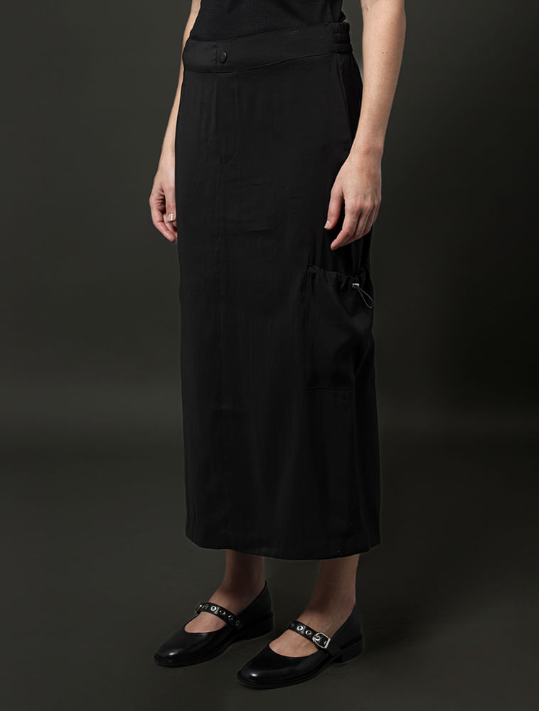 Saia Cargo Com Regulador Calvin Klein Jeans - Preto