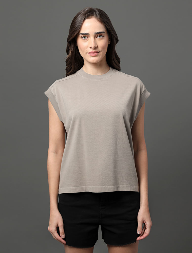 Blusa Feminina Malha Rugby Calvin Klein Jeans - Caqui Medio