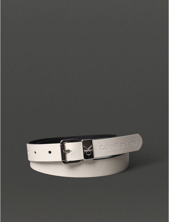 Cinto Feminino Passante Metal Calvin Klein Jeans - Off White Cinto Feminino Passante Metal Calvin Klein Jeans Off White g