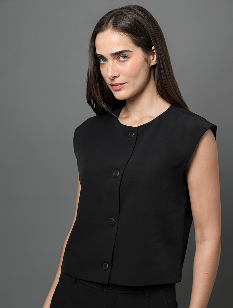 Colete Feminino Alfaiataria Calvin Klein - Preto