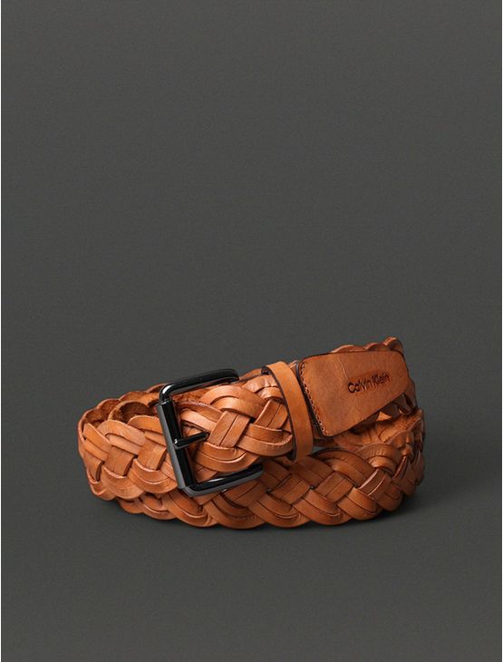 Cinto Feminino Trançado Calvin Klein - Havana Cinto Feminino Trançado Calvin Klein Havana Pp