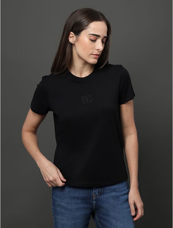 Camiseta Feminina Rubber Patch Calvin Klein