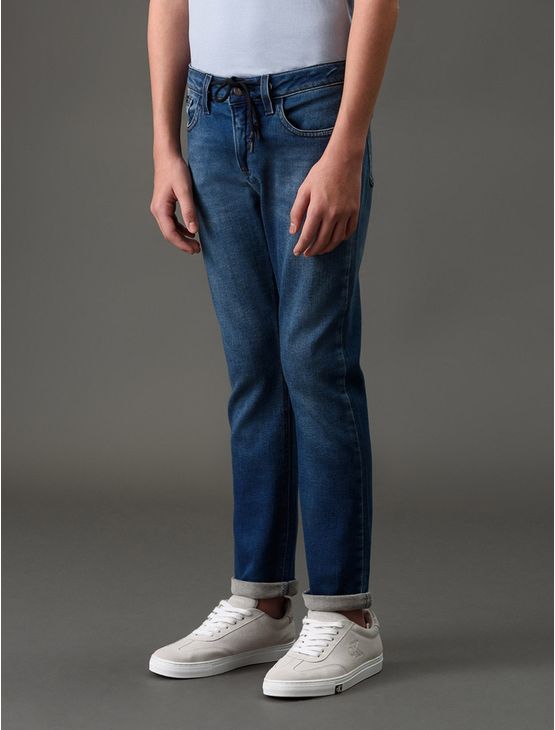 Calça Jeans Menino Skinny Moletom Calvin Klein Jeans - Marinho Calça Jeans Menino Skinny Moletom Calvin Klein Jeans Marinho 6