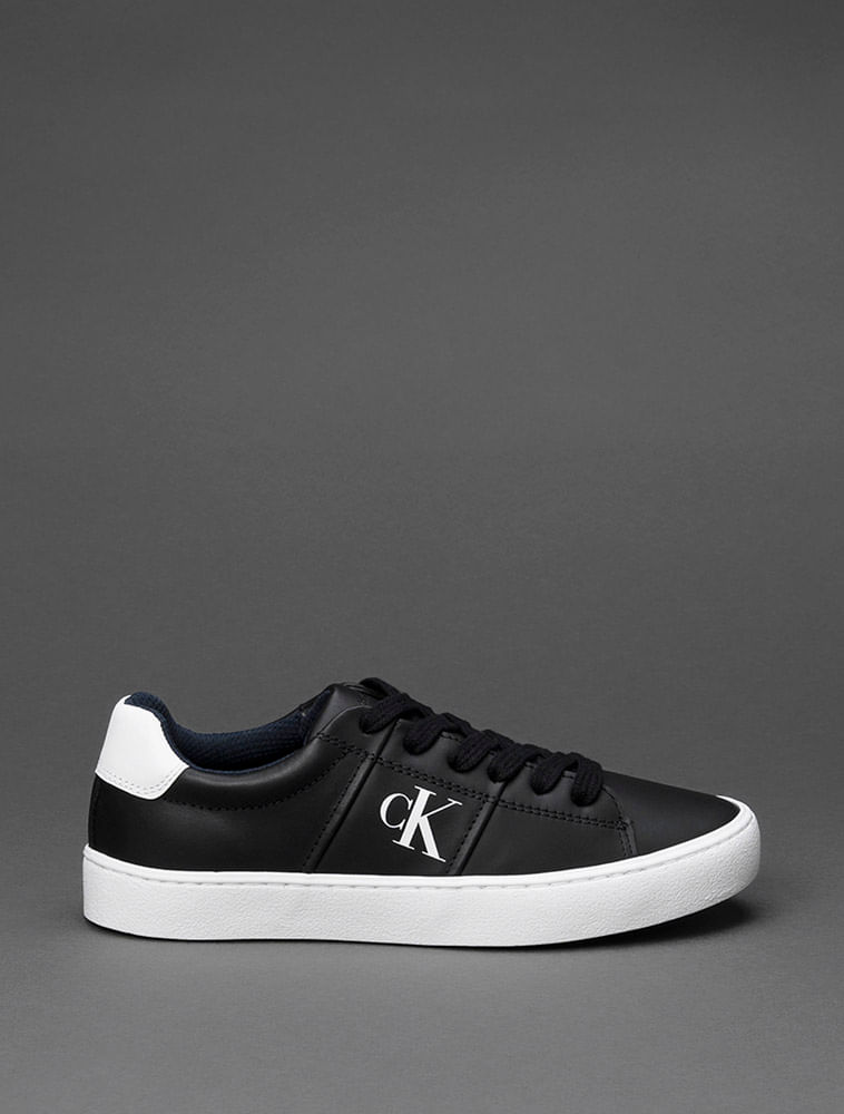 Tênis Menino Skate Side Calvin Klein Jeans - Preto