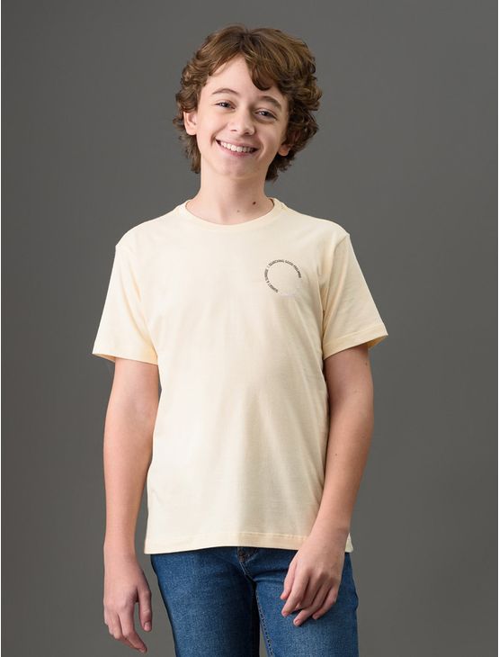 Camiseta Menino Sunset & Sunrise Calvin Klein Jeans - Amarelo Manteiga Camiseta Menino Sunset & Sunrise Calvin Klein Jeans Amarelo Manteiga 6