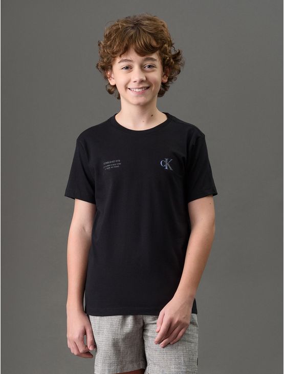 Camiseta Menino Est. 1978 Calvin Klein Jeans - Preto Camiseta Menino Est. 1978 Calvin Klein Jeans Preto 6