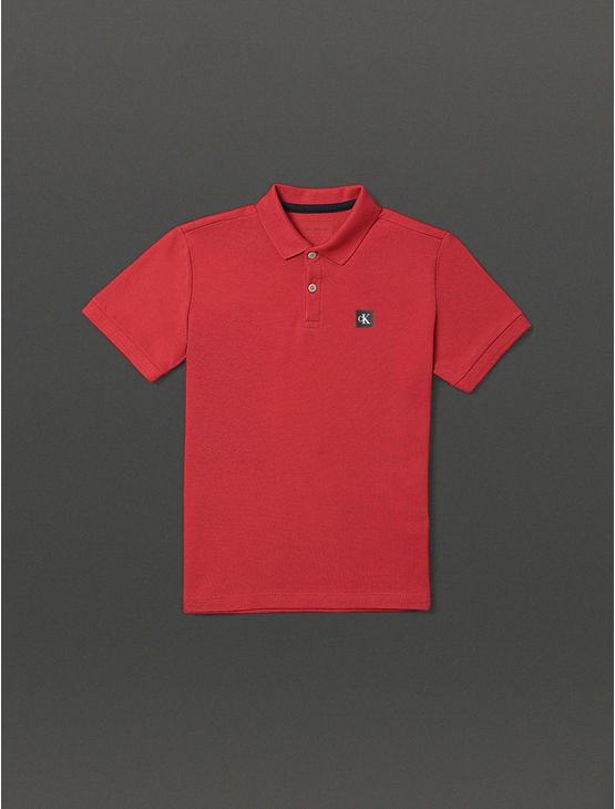 Polo Menino Premium Calvin Klein Jeans - Vermelho Polo Menino Premium Calvin Klein Jeans Vermelho 6