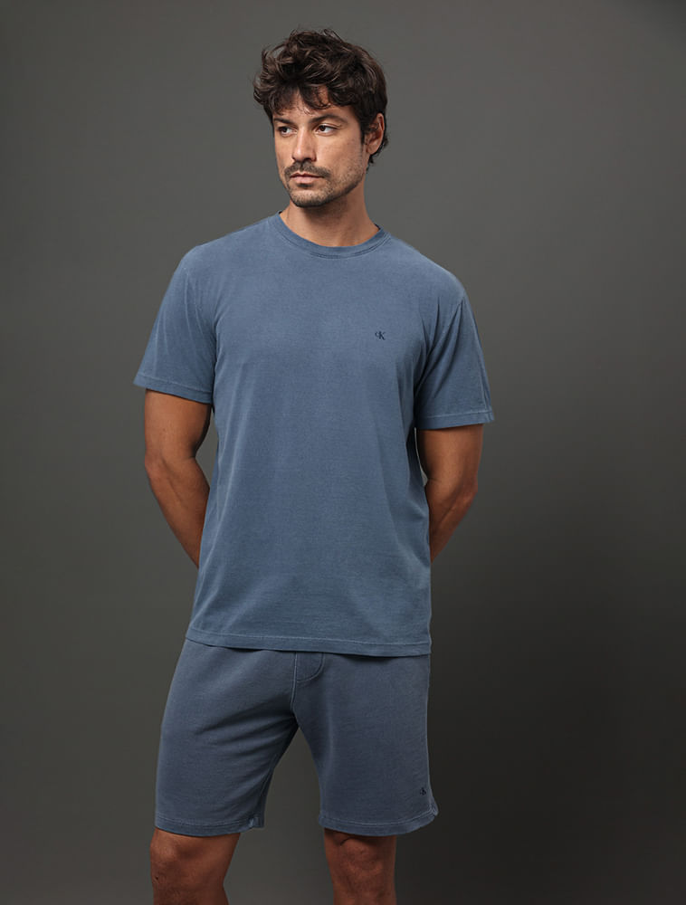 Camiseta Masculina Logo Monogram Calvin Klein Jeans - Marinho