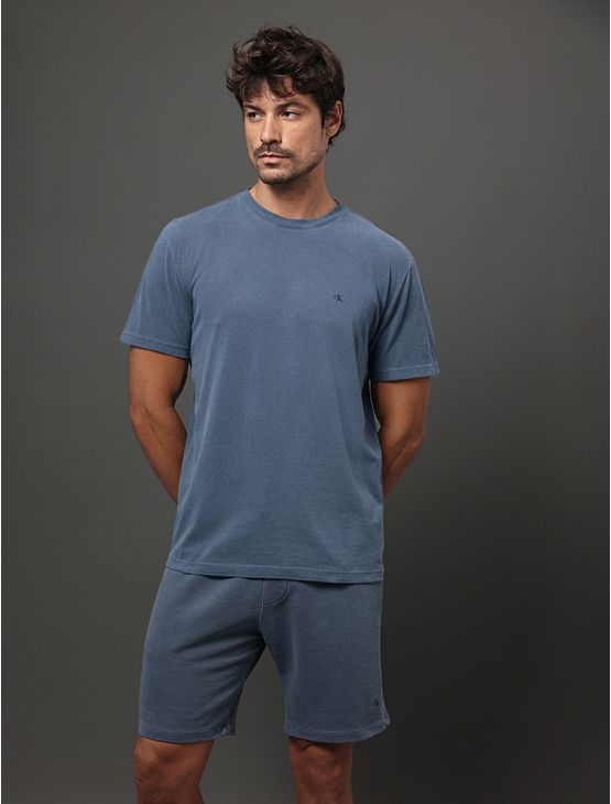 Camiseta Masculina Logo Monogram Calvin Klein Jeans - Marinho Camiseta Masculina Logo Monogram Calvin Klein Jeans Marinho p