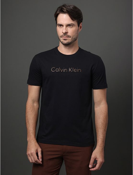 Camiseta Masculina Embossed Color Calvin Klein – Preto Camiseta Masculina Embossed Color Calvin Klein Preto g