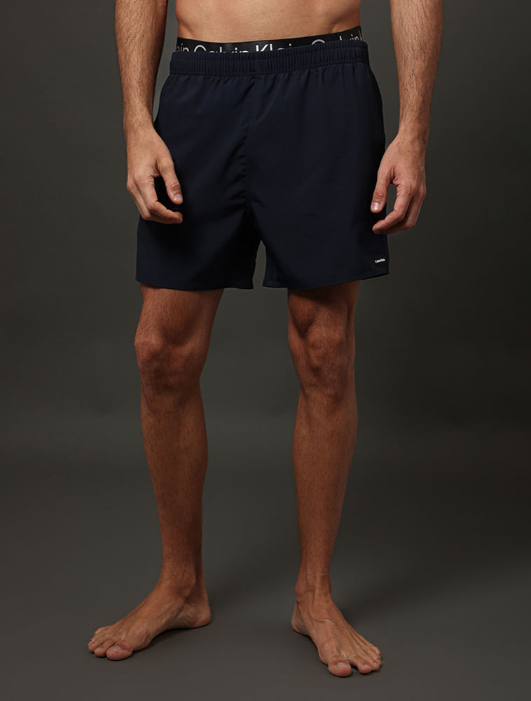 Shorts D'água Masculino Cós com Elástico Calvin Klein Swimwear - Marinho