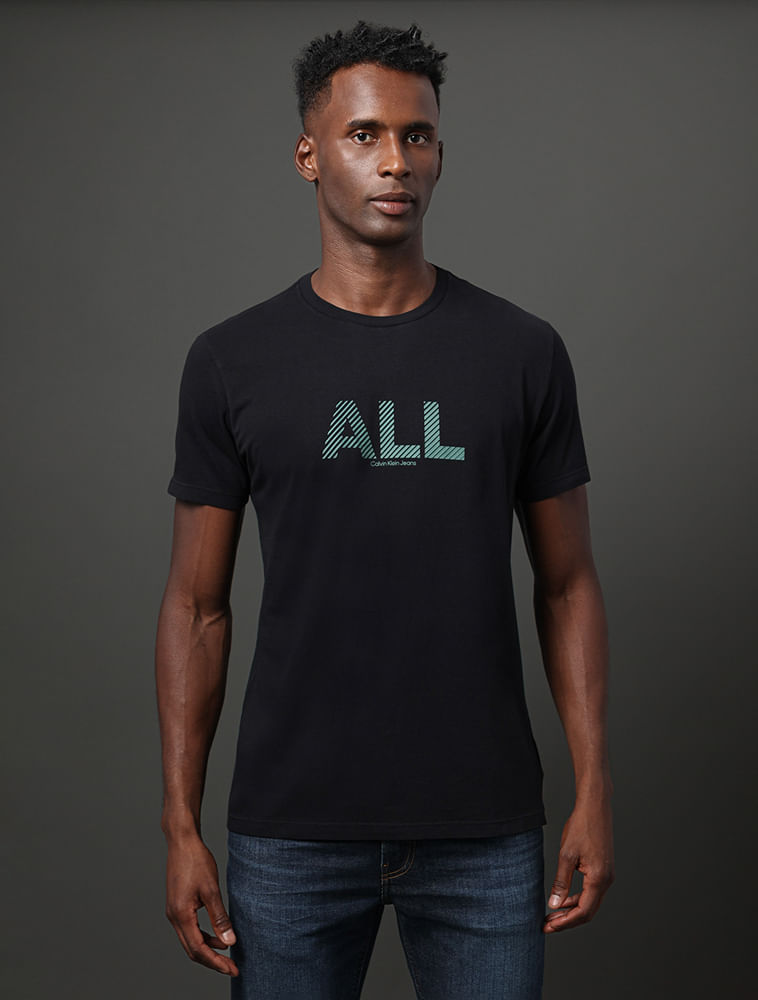 Camiseta Masculina All Calvin Klein Jeans - Preto