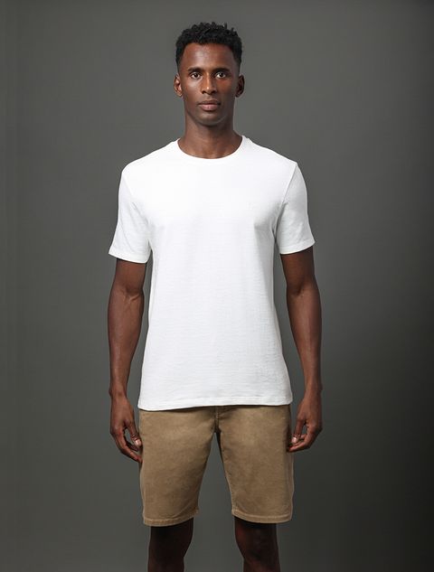 Camiseta Masculina Soft Calvin Klein Jeans - Off White — Calvin Klein