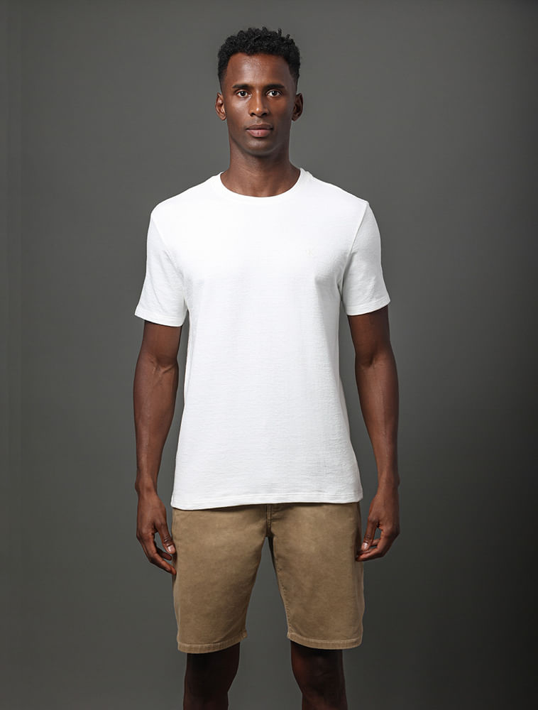 Camiseta Masculina Soft Calvin Klein Jeans - Off White