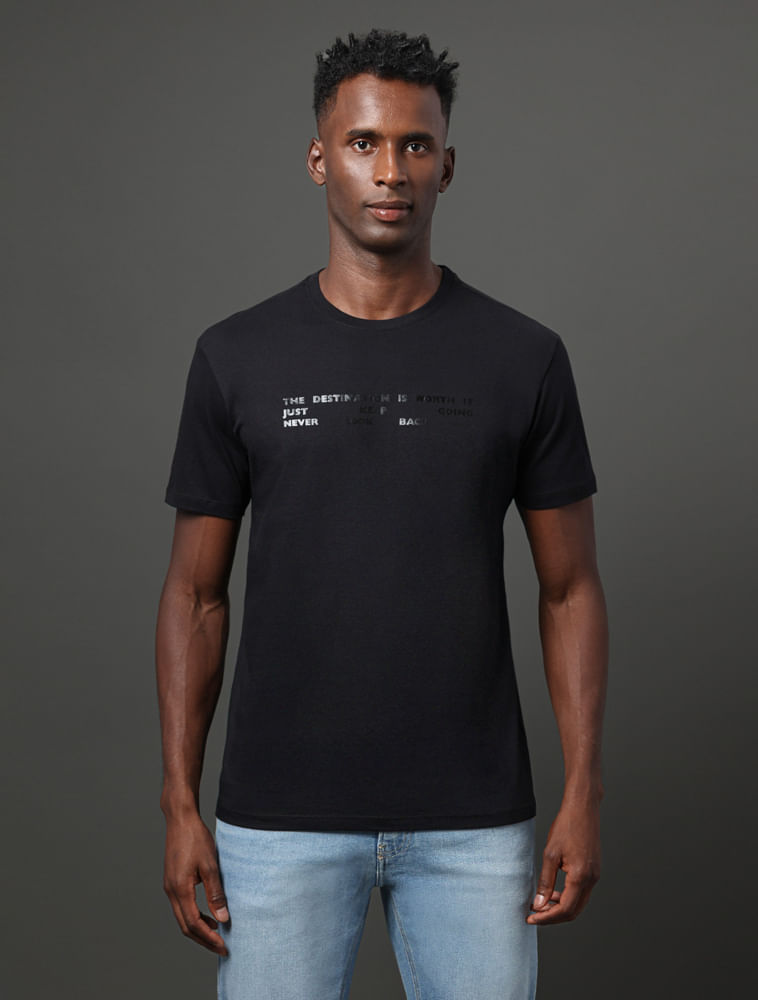 Camiseta Masculina Keep Going Calvin Klein Jeans - Preto
