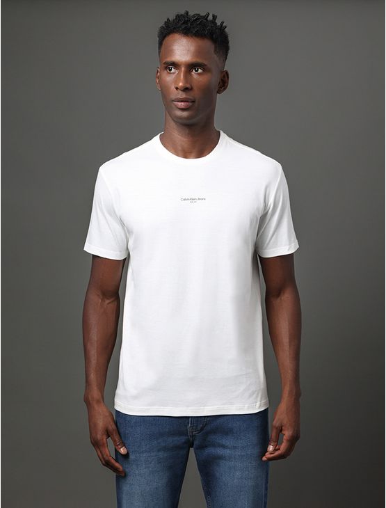 Camiseta Masculina Push Your Limits Calvin Klein Jeans - Off White Camiseta Masculina Push Your Limits Calvin Klein Jeans Off White Pp