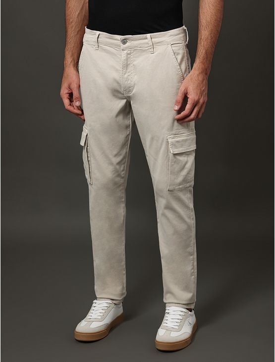 Calça Masculina New Skinny Cargo Calvin Klein Jeans - Caqui Claro Calça Masculina New Skinny Cargo Calvin Klein Jeans Caqui Claro 46