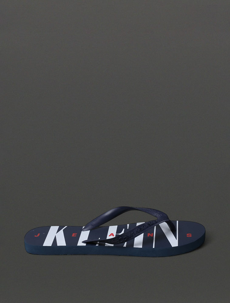 Chinelo Masculino Serif Font Calvin Klein Jeans - Marinho