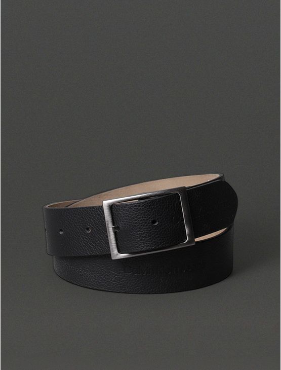 Cinto Masculino Double Face Calvin Klein Jeans - Preto Cinto Masculino Double Face Calvin Klein Jeans Preto 80