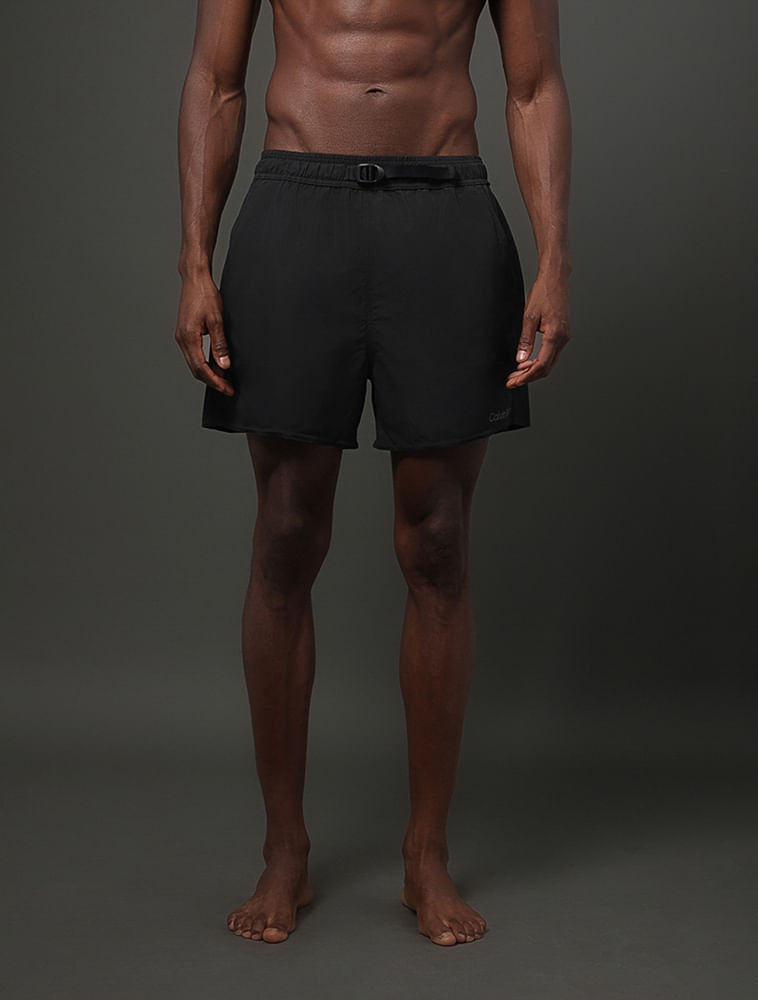 Shorts D'Água Masculino Cós Ajustavél Calvin Klein Swimwear - Preto