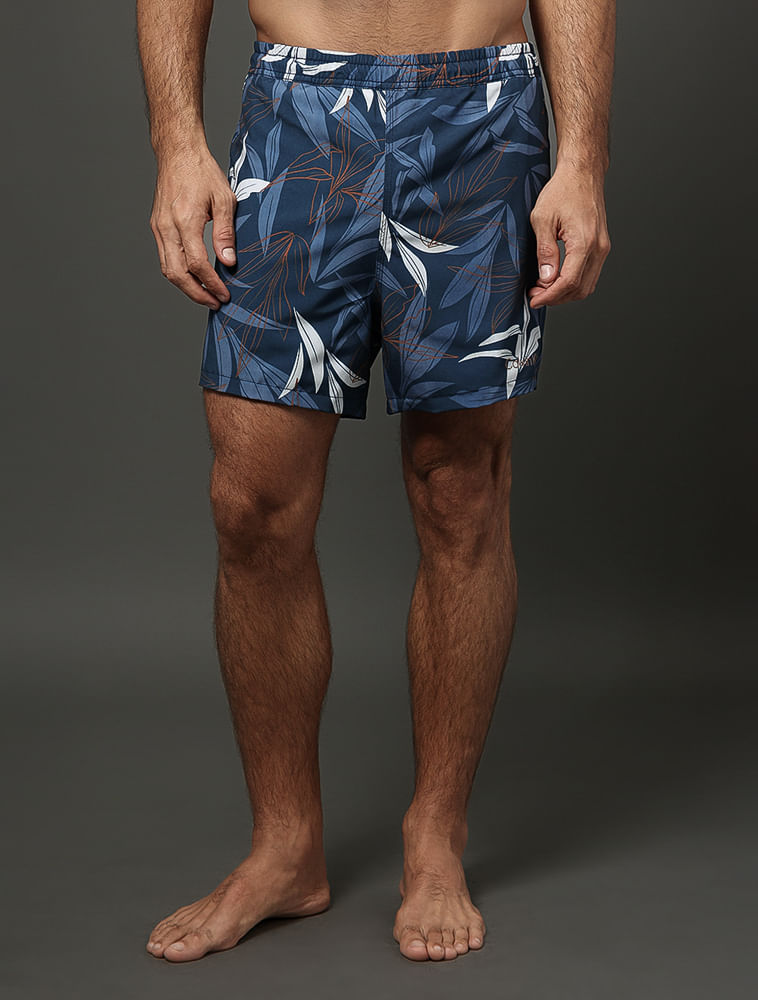 Shorts D'água Masculino Dupla Face Hibiscus Calvin Klein Swimwear - Marinho — Calvin Klein