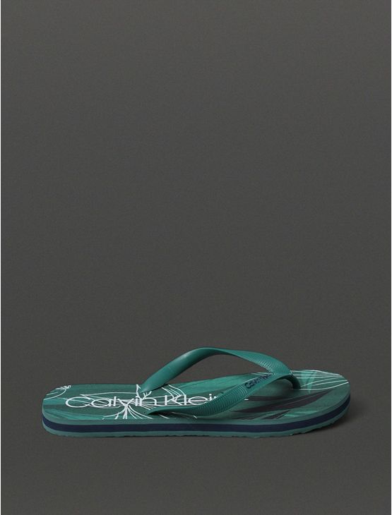 Chinelo Masculino Montera Tropic Calvin Klein Swimwear - Verde Chinelo Masculino Montera Tropic Calvin Klein Swimwear Verde 37/38