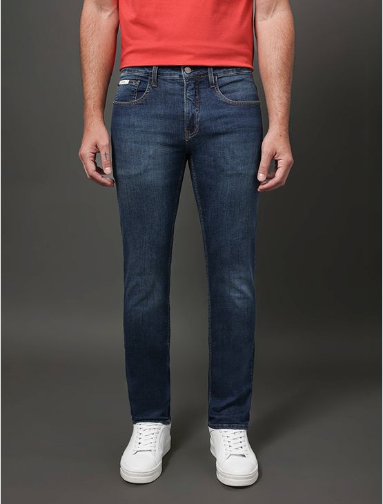 Calça Jeans Masculina Skinny 5 Pockets Calvin Klein - Marinho Calça Jeans Masculina Skinny 5 Pockets Calvin Klein Marinho 48