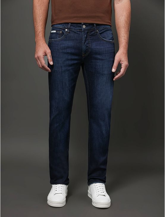 Calça Jeans Masculina Skinny Controle Térmico Calvin Klein - Marinho Calça Jeans Masculina Skinny Controle Térmico Calvin Klein Marinho 48