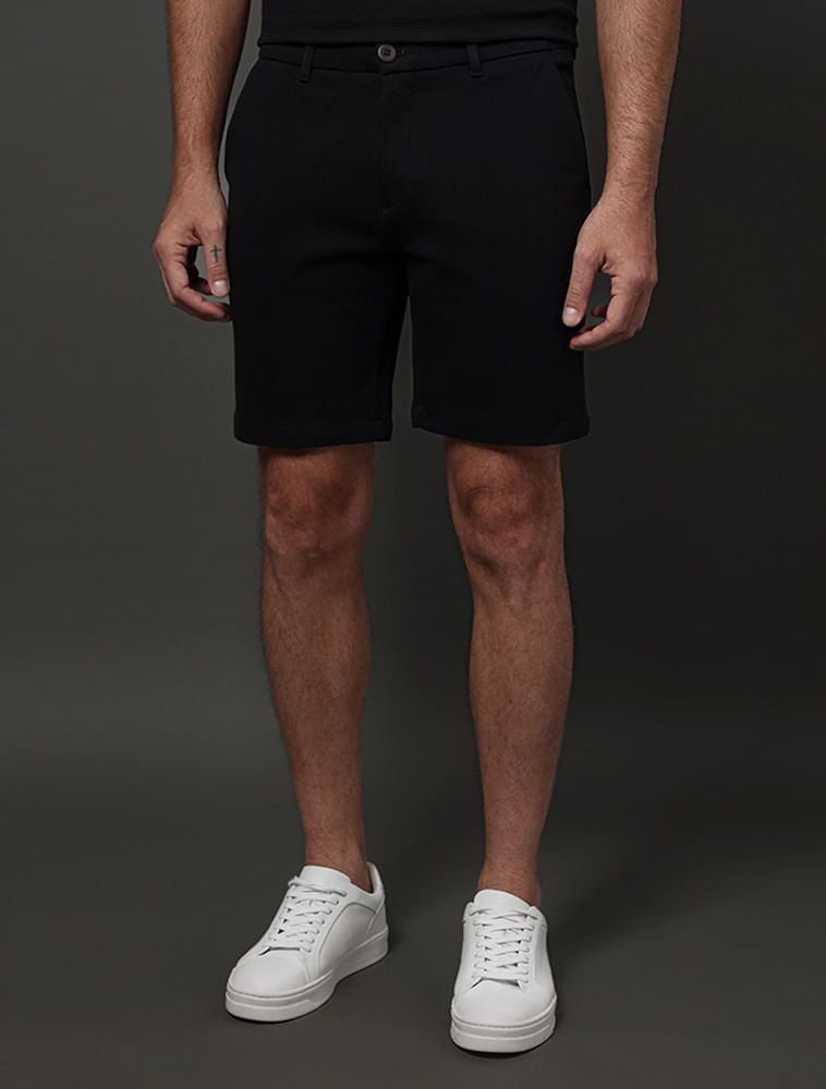 Bermuda Masculina Comfort Moletom Calvin Klein - Preto