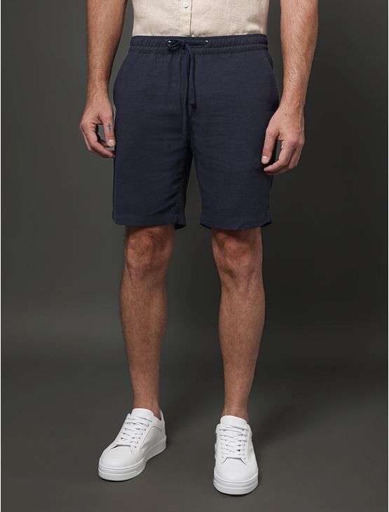 Bermuda Masculina Elástico Calvin Klein - Marinho Bermuda Masculina Elástico Calvin Klein Marinho 48