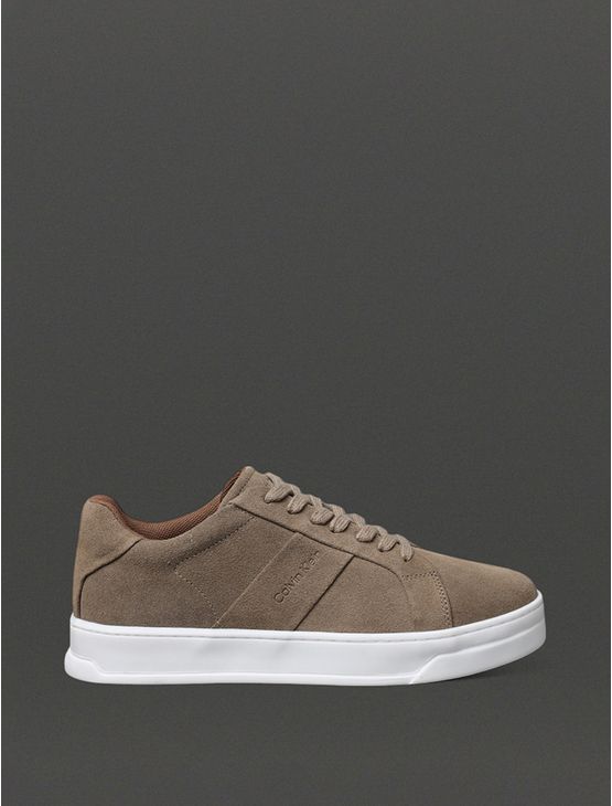 Tênis Masculino Camurça Calvin Klein - Caqui Claro Tênis Masculino Camurça Calvin Klein Caqui Claro 43